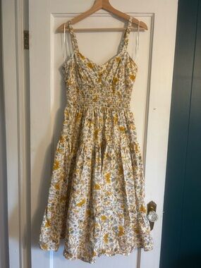 JCrew Smocked Waist Cotton Sundress